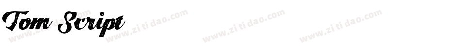 Tom Script字体转换